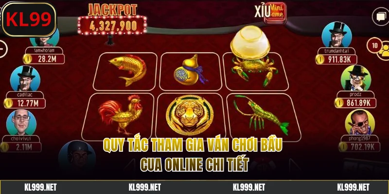 Quy tắc tham gia ván chơi bầu cua online chi tiết